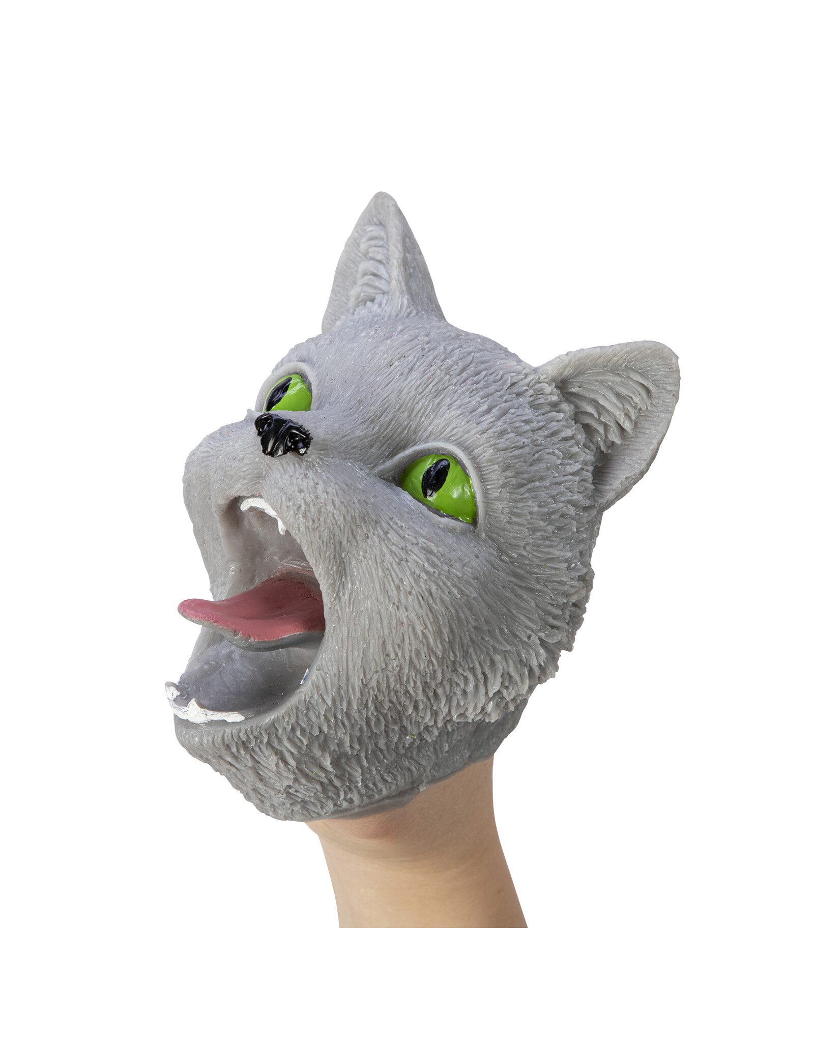 Cat Hand Puppet Gray