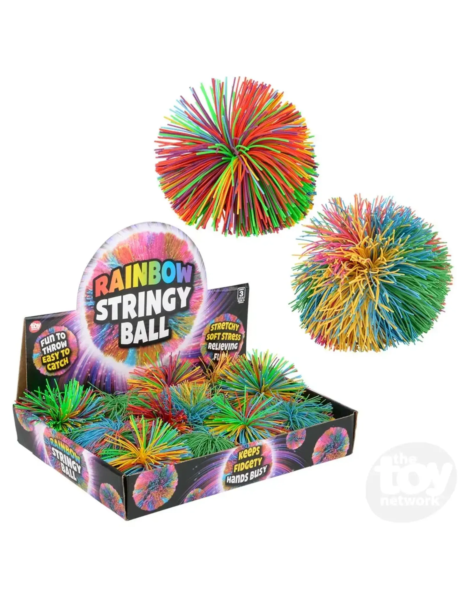 3.5" Rainbow Stringy Ball