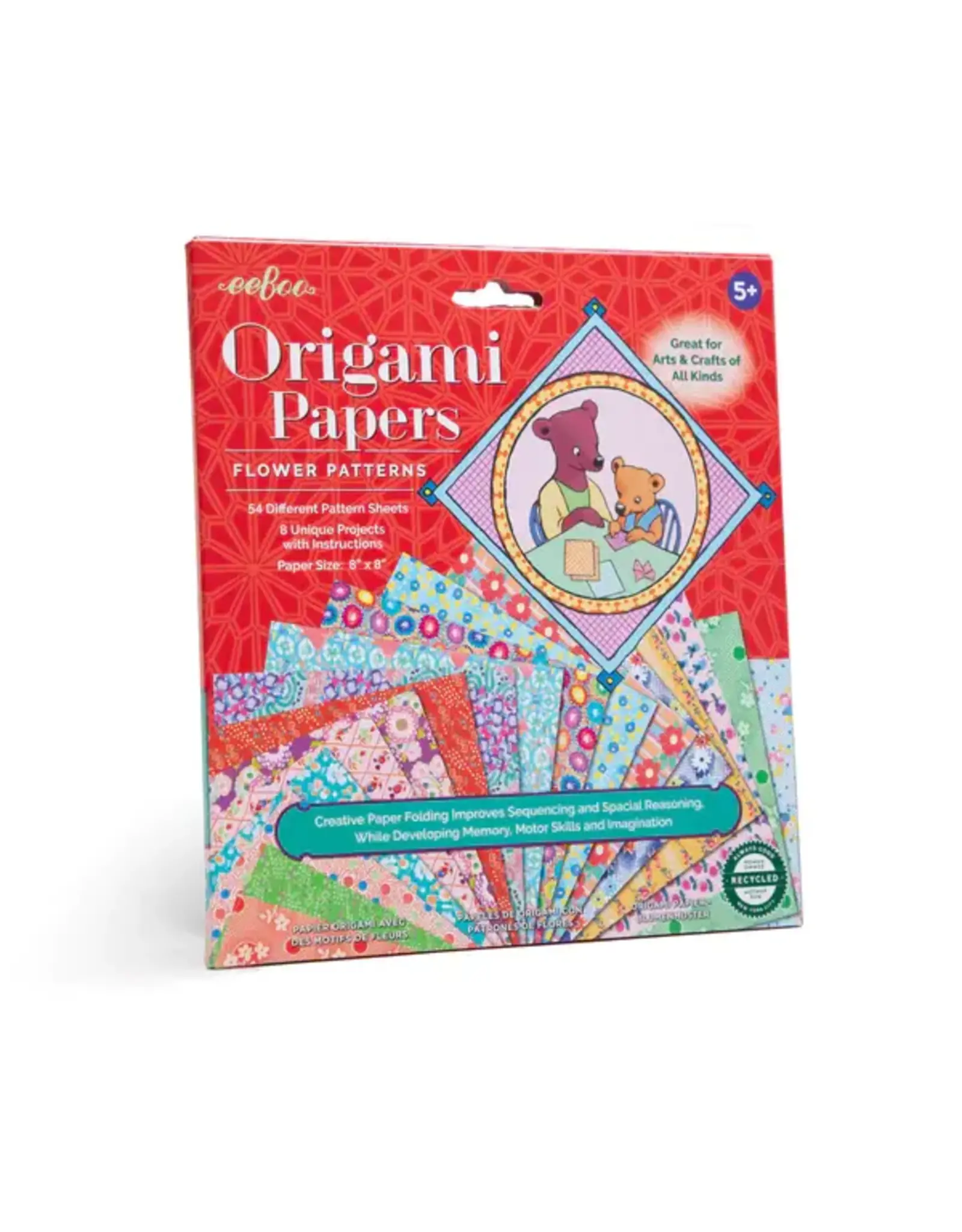 Origami Papers Flower Patterns