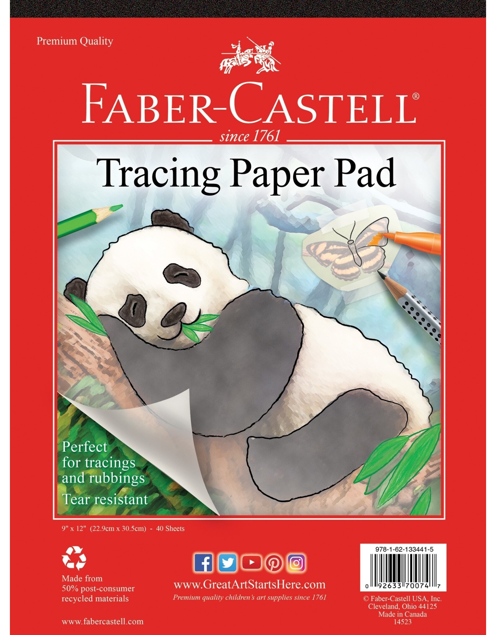 Faber-Castell Tracing Paper Pad 9"x12"