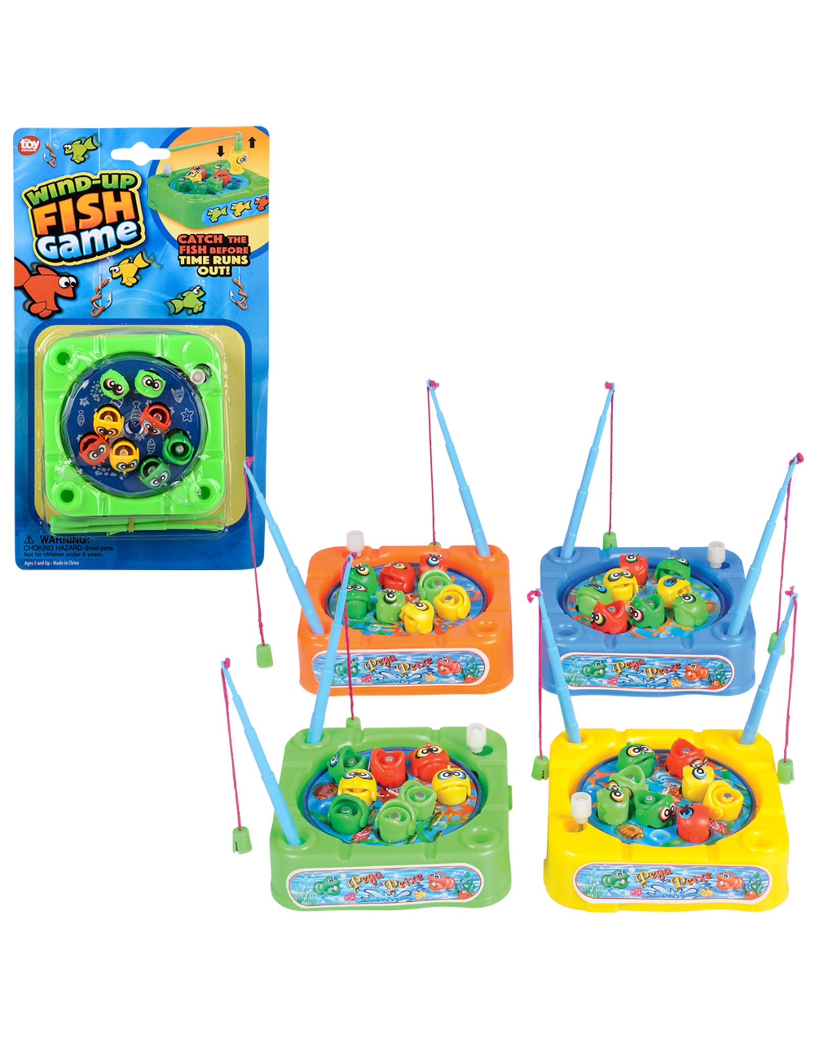 3.5" Wind Up Fishing Game