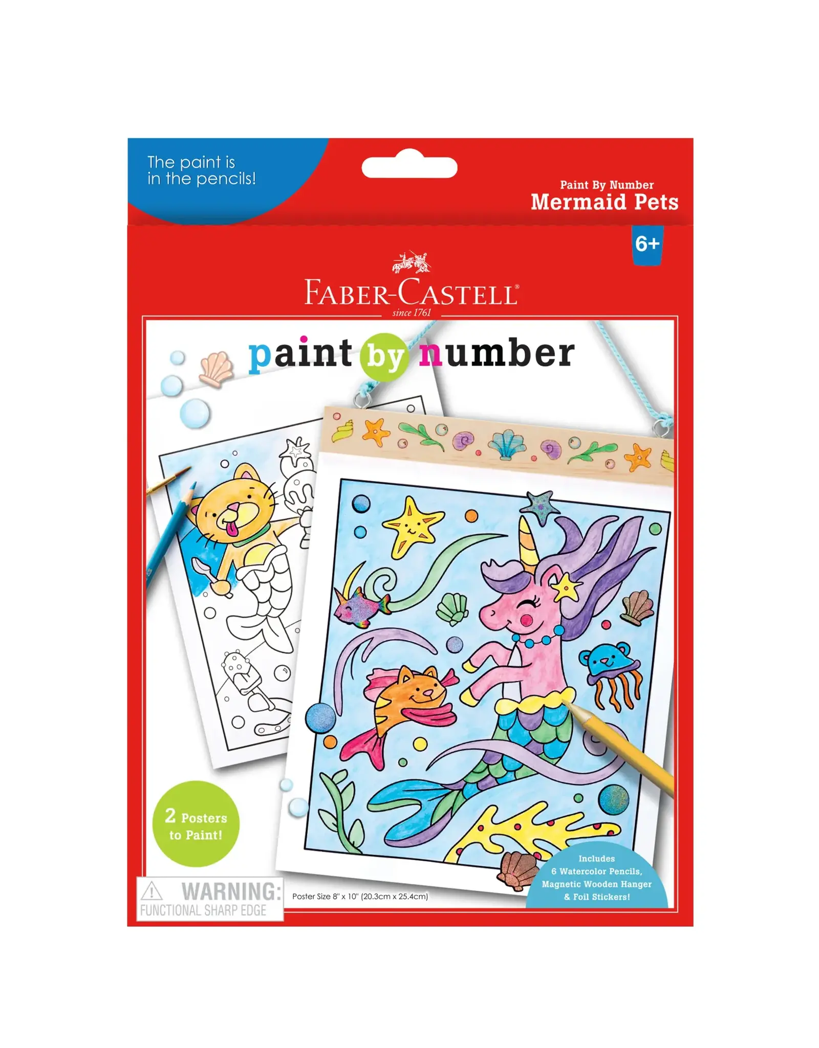 Faber-Castell Paint By Number Mermaid Pets Wall Art