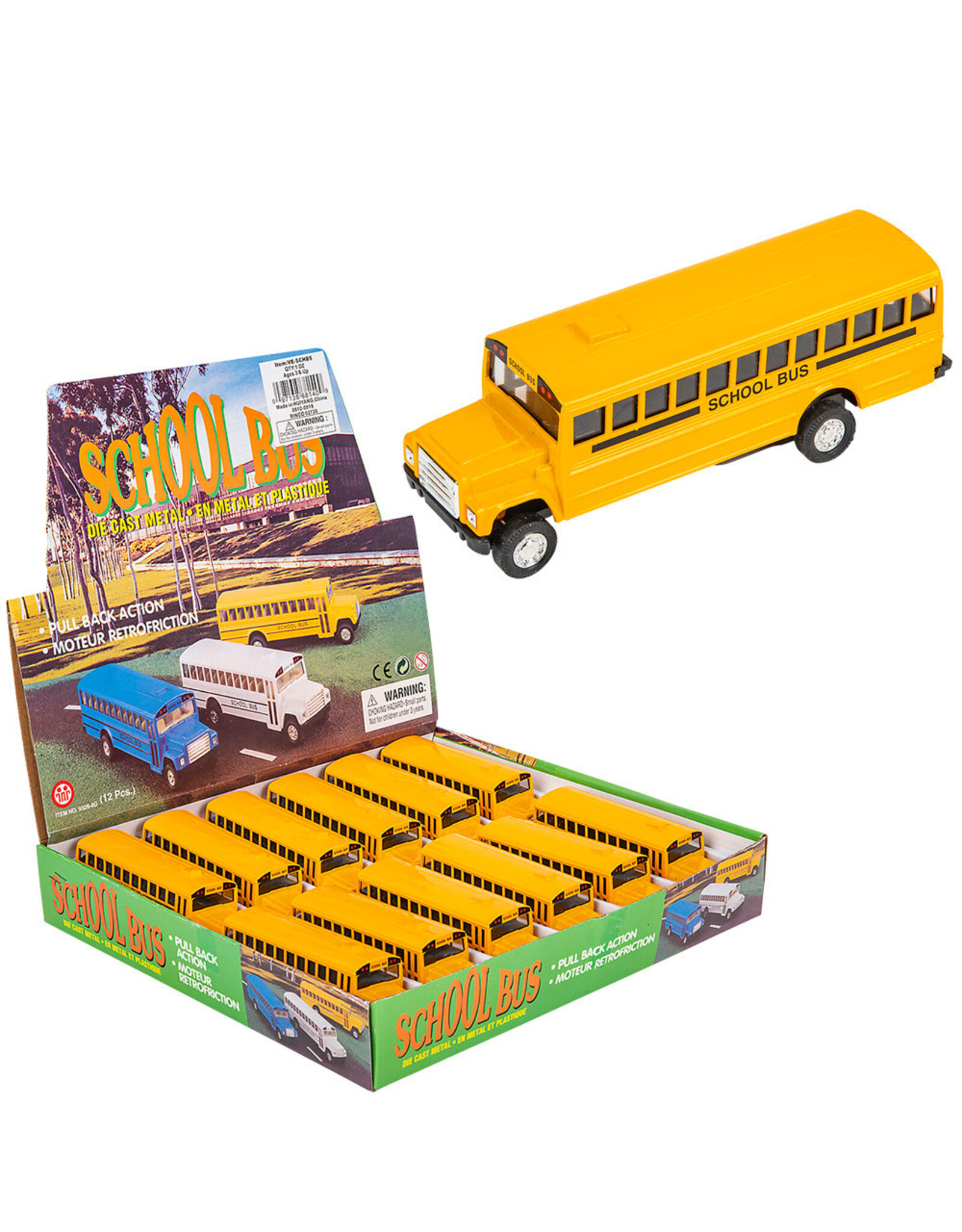 5"Diecast Pull Back School Bus