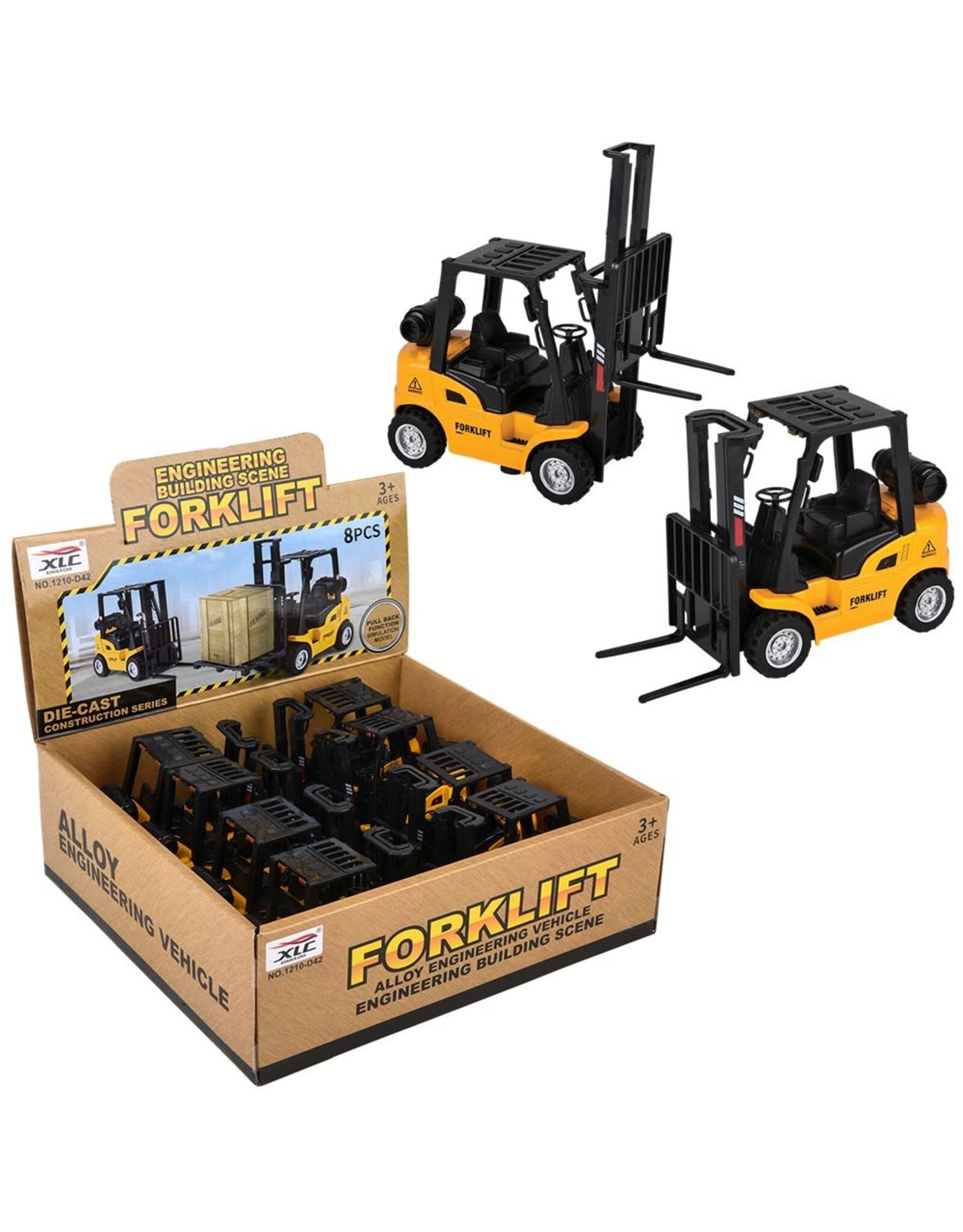 5" Diecast Pull Back Forklift