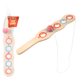12.33" Wooden Flip Paddle Game