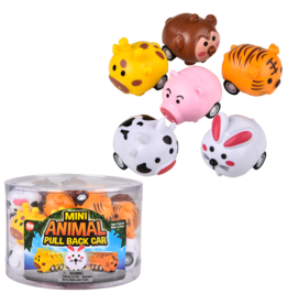 1.5" Mini Animal Pull Back Car