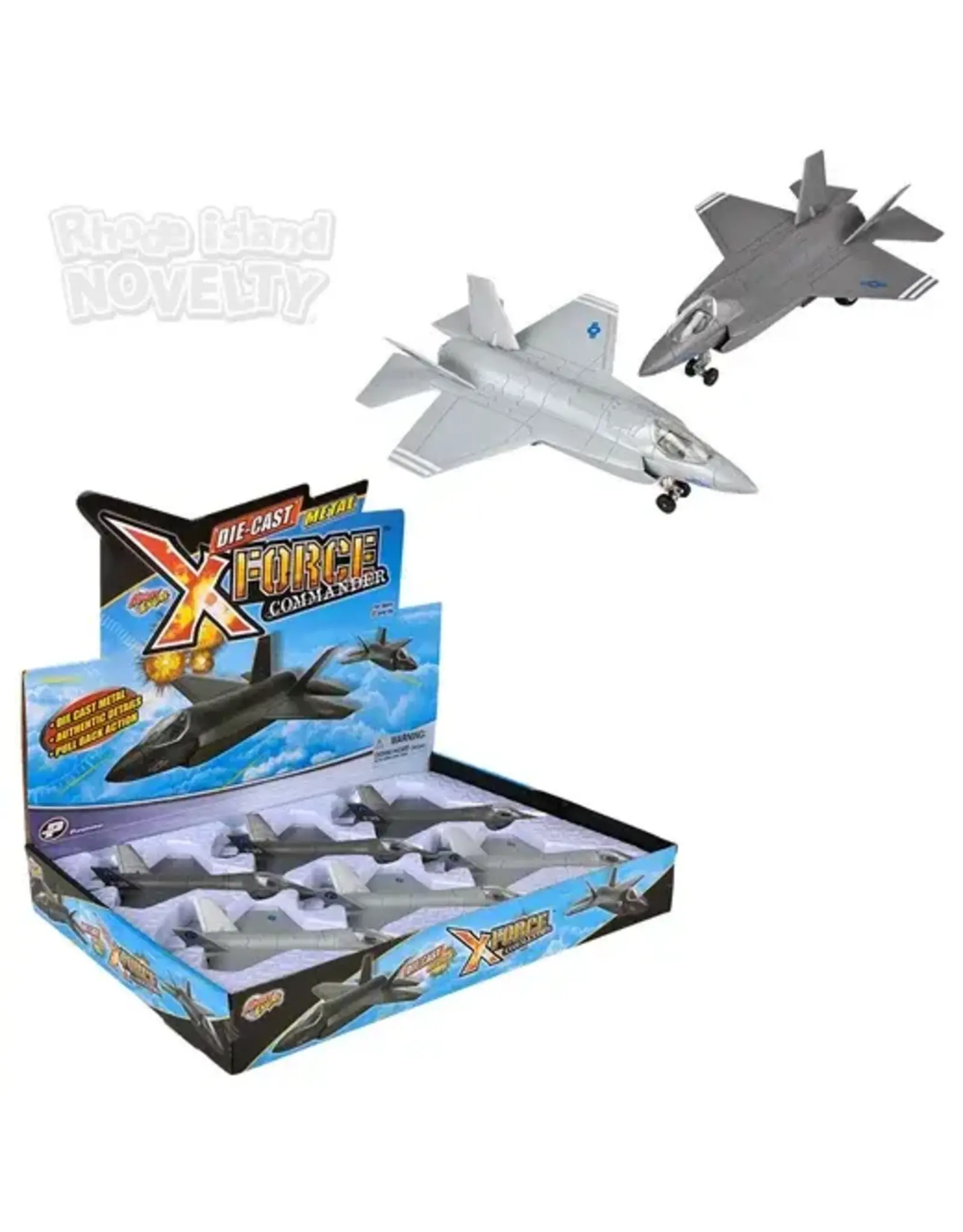 7.5" Die-Cast Pull Back F-35 Lightning
