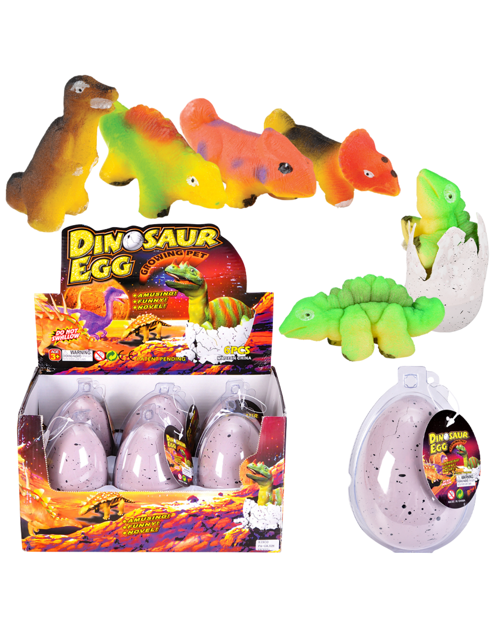 4.5" Growing Dinosaur Egg