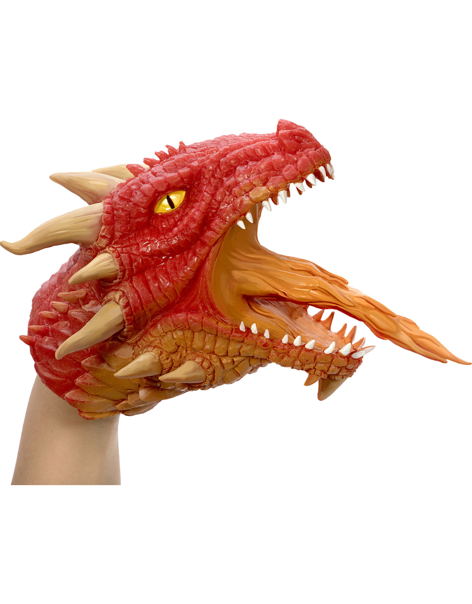 5" Dragon Hand Puppet  Red
