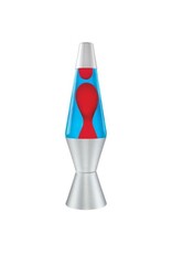 Lava 14.5'' Lava Lamp Red, Blue & Silver