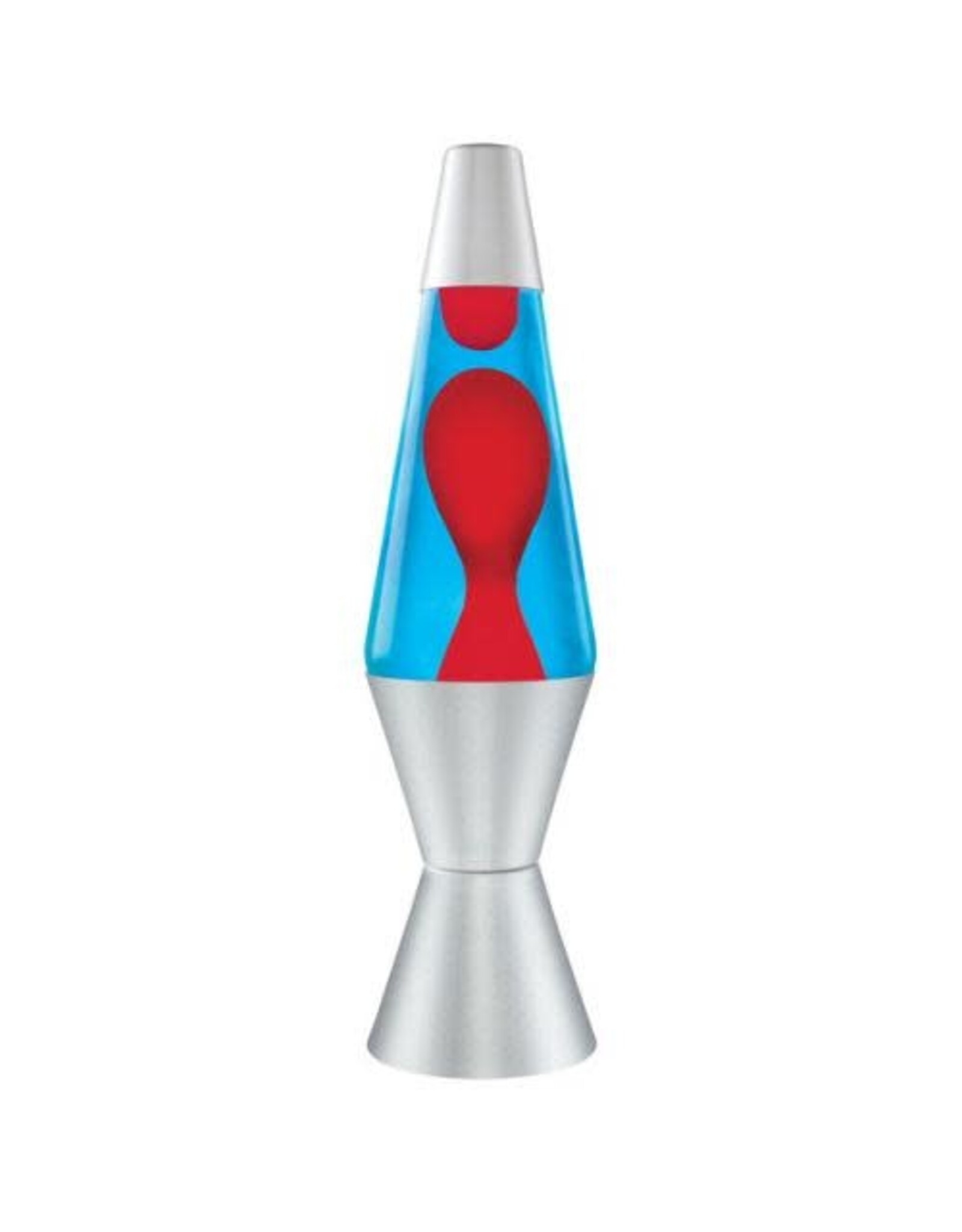 Lava 14.5'' Lava Lamp Red, Blue & Silver