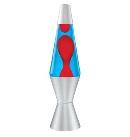 Lava 14.5'' Lava Lamp Red, Blue & Silver