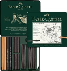 Faber-Castell 24ct Pitt Charcoal Set Tin