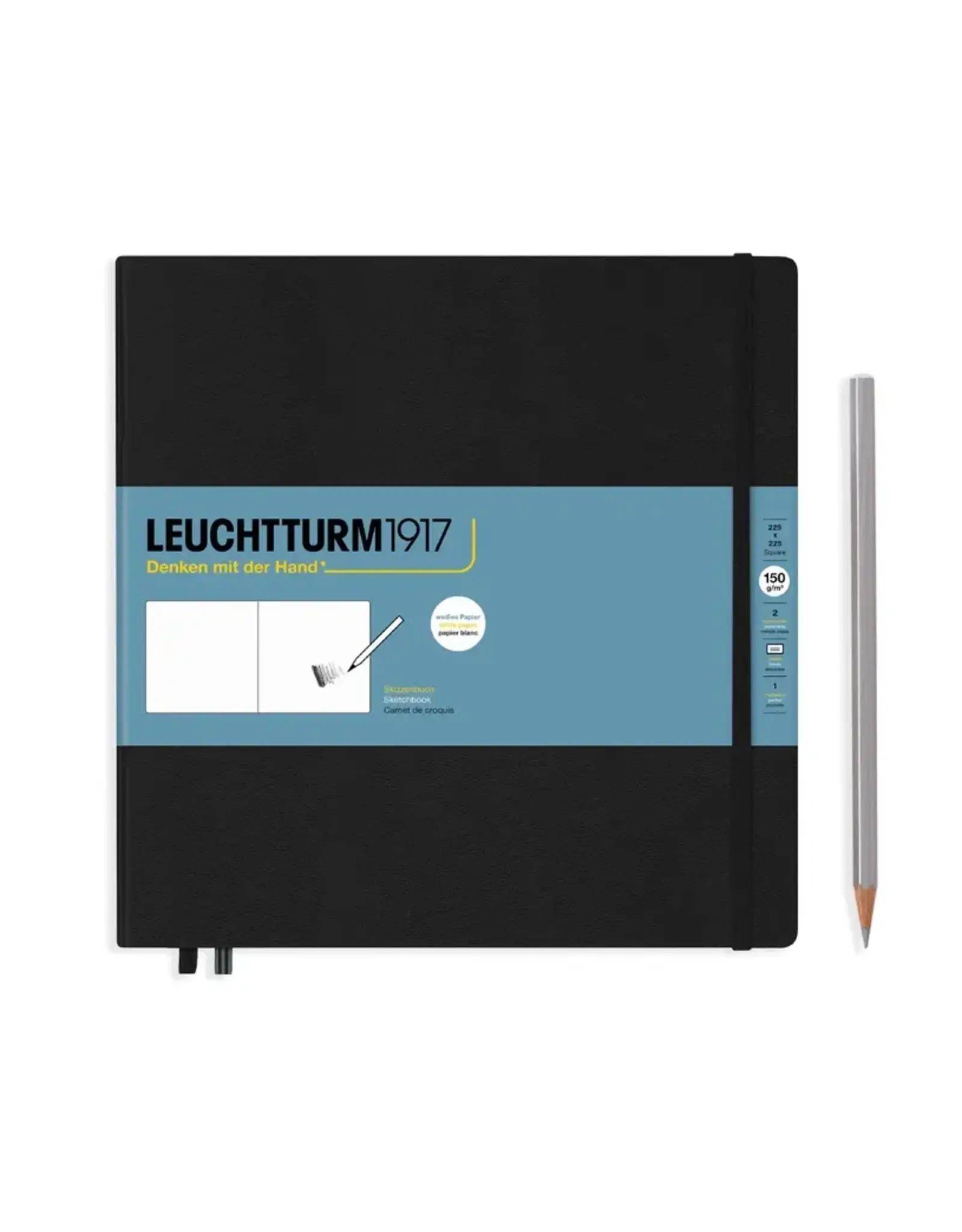 Leutturm Sketchbooks - 150g/m² Paper Plain | Square / Black