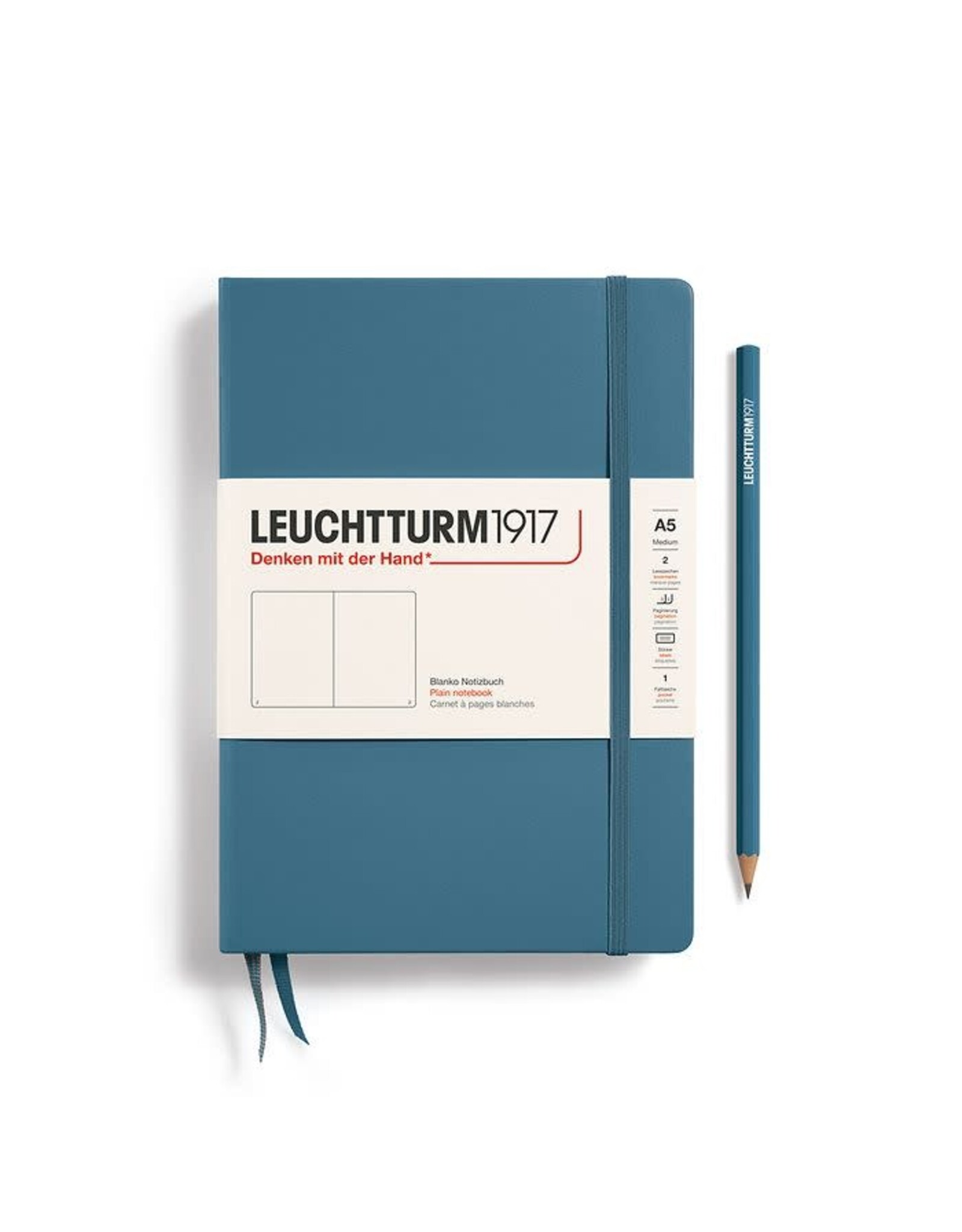 Leutturm Notebooks - Composition (B5) | Dotted / Softcover / Stone Blue