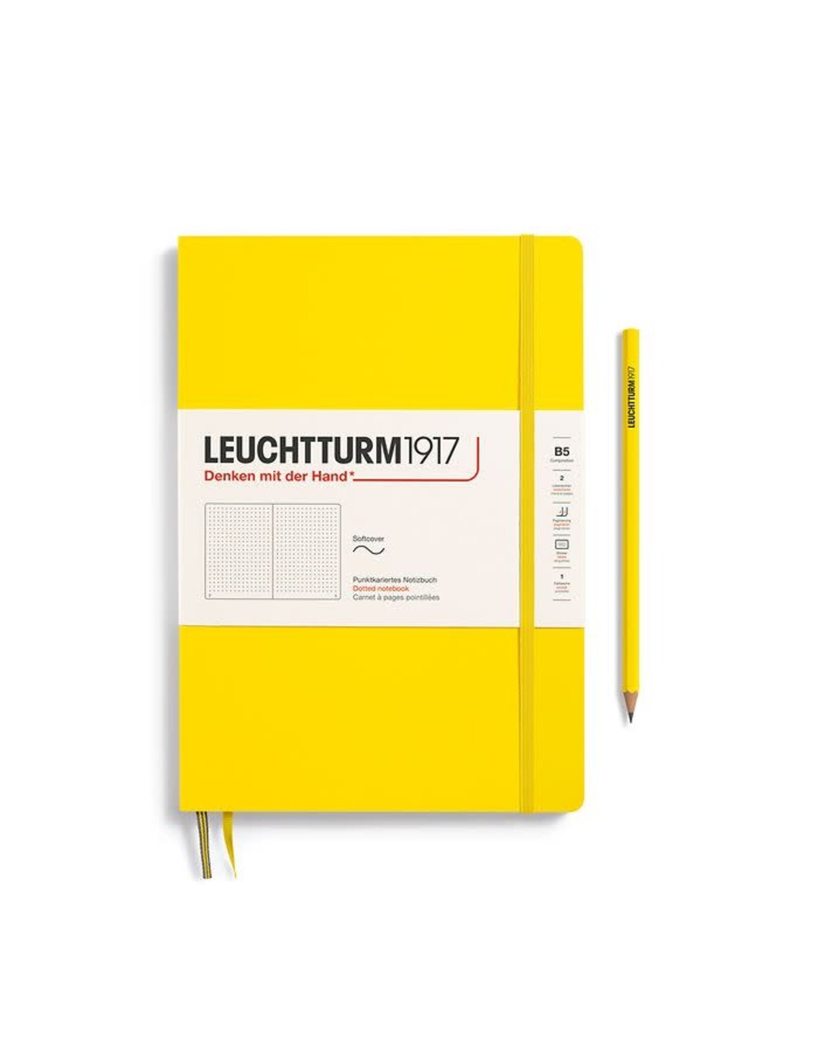 Leutturm Notebooks - Composition (B5) | Dotted / Softcover / Lemon
