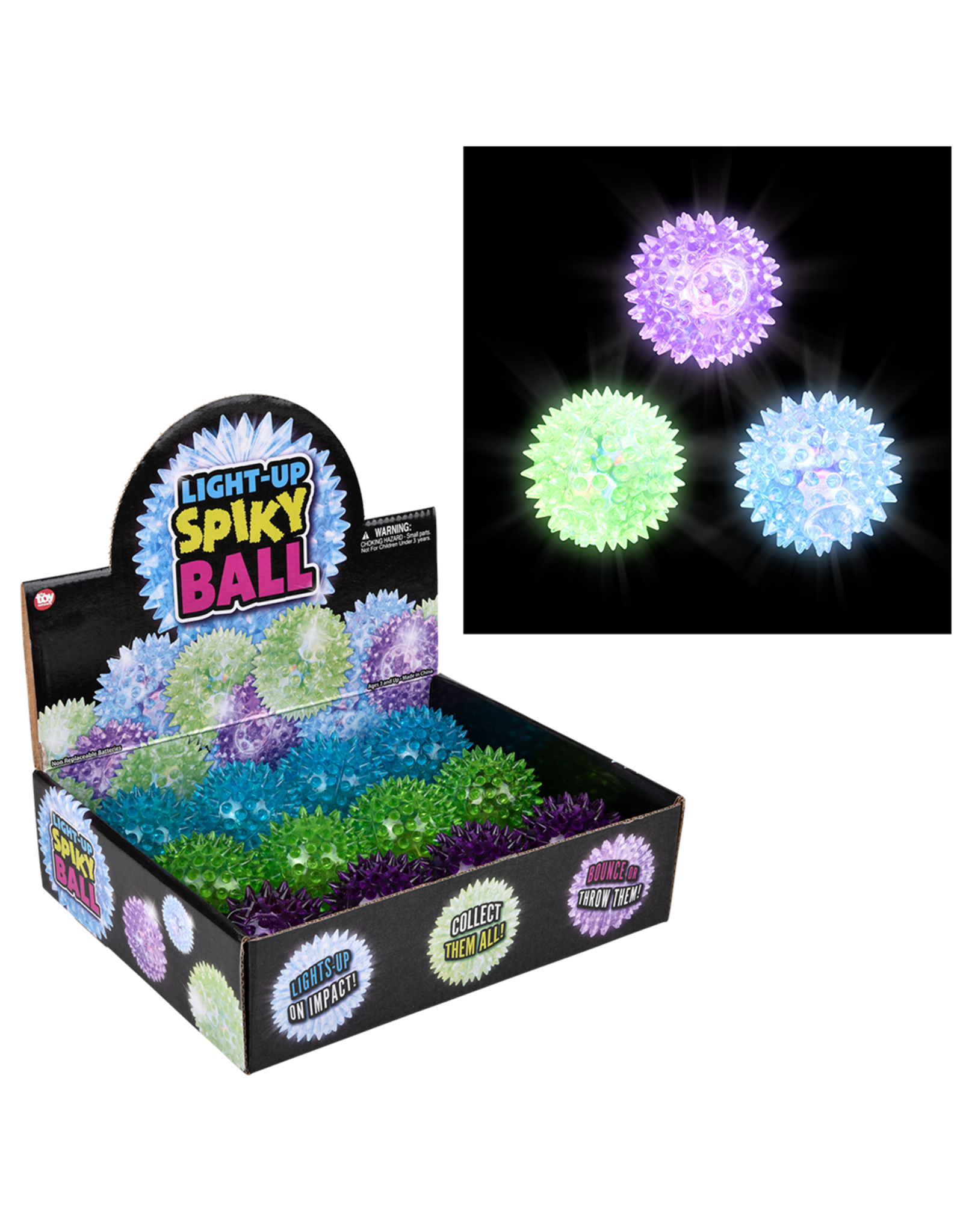 2.5"  Light-Up Spiky Ball
