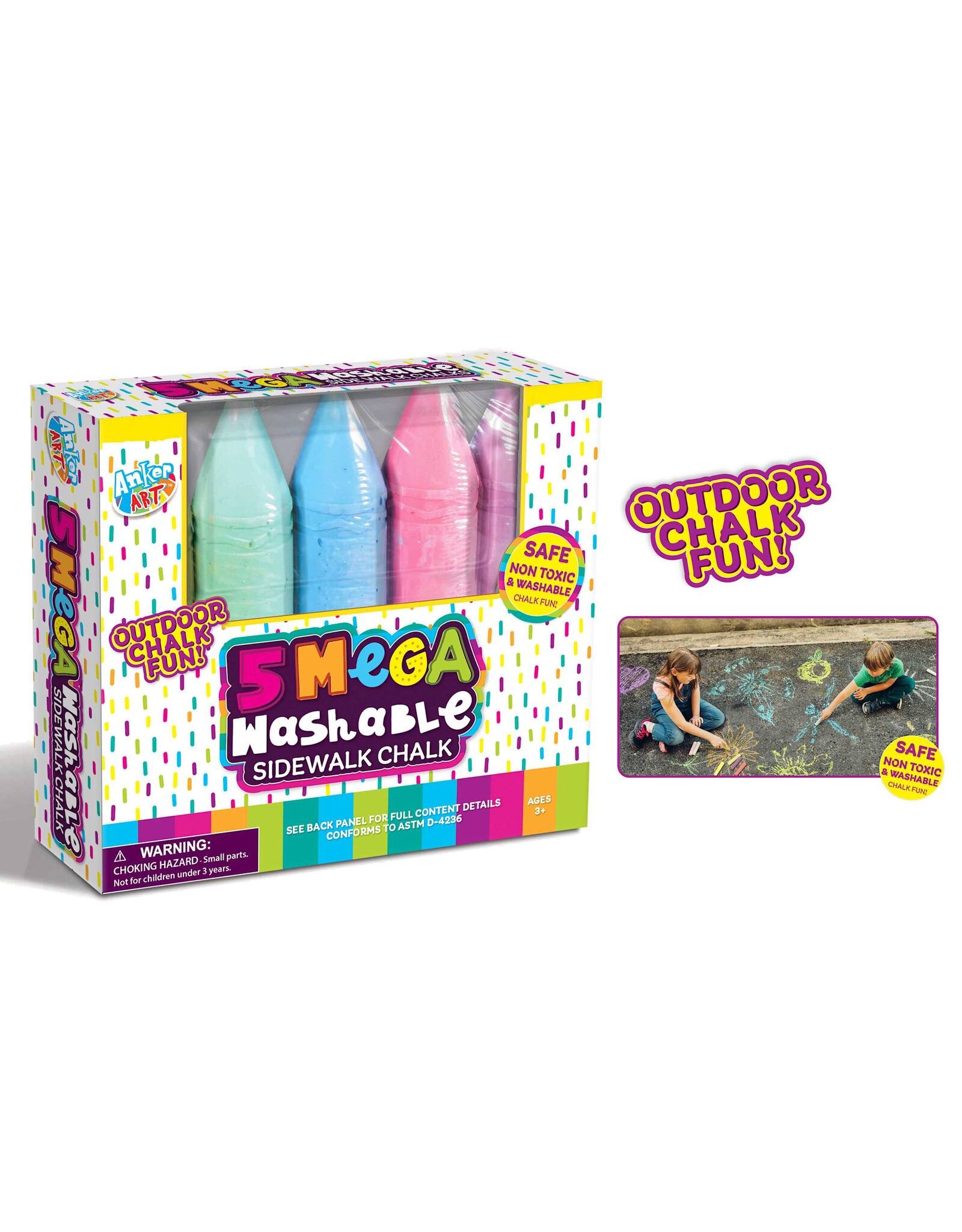 anker 5 Piece Mega-Sized Chalks