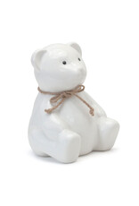 Teddy Bear Bank white