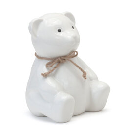 Teddy Bear Bank white