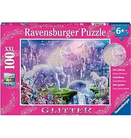 Unicorn Kingdom 100 pc Glitter Puzzle