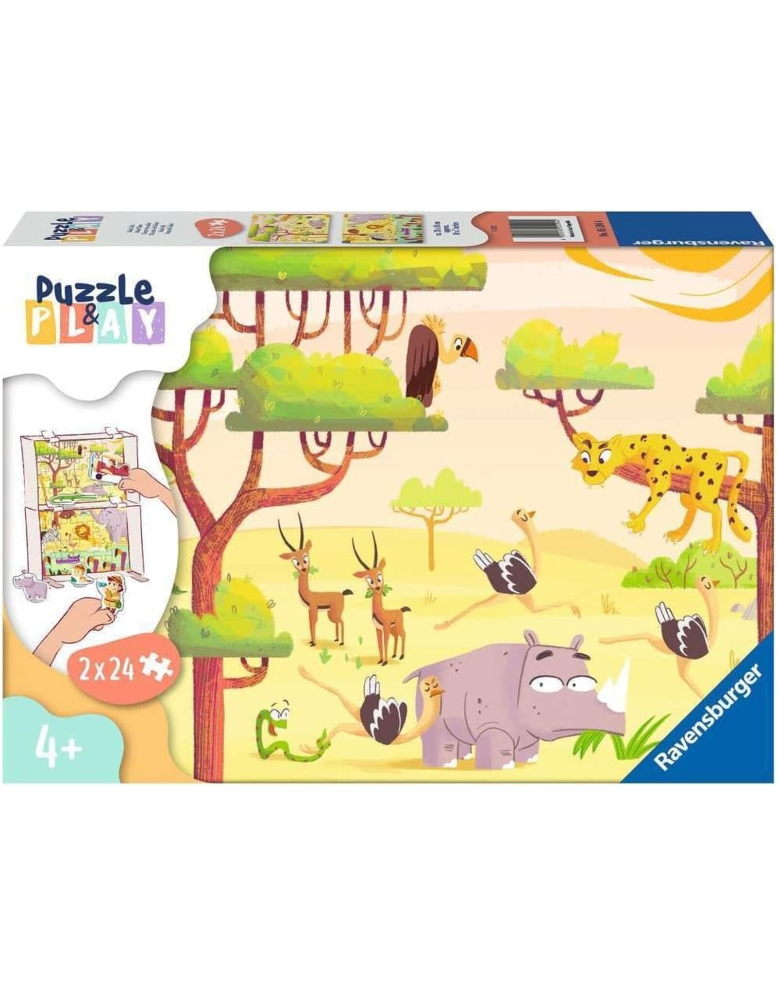 Puzzle & Play: Safari Time 2x24 pc