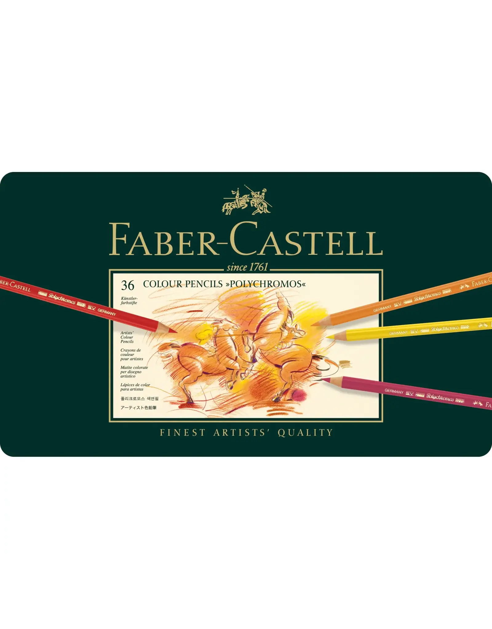 Faber-Castell Polychromos Artist Color Pencils Metal Tin - 36ct