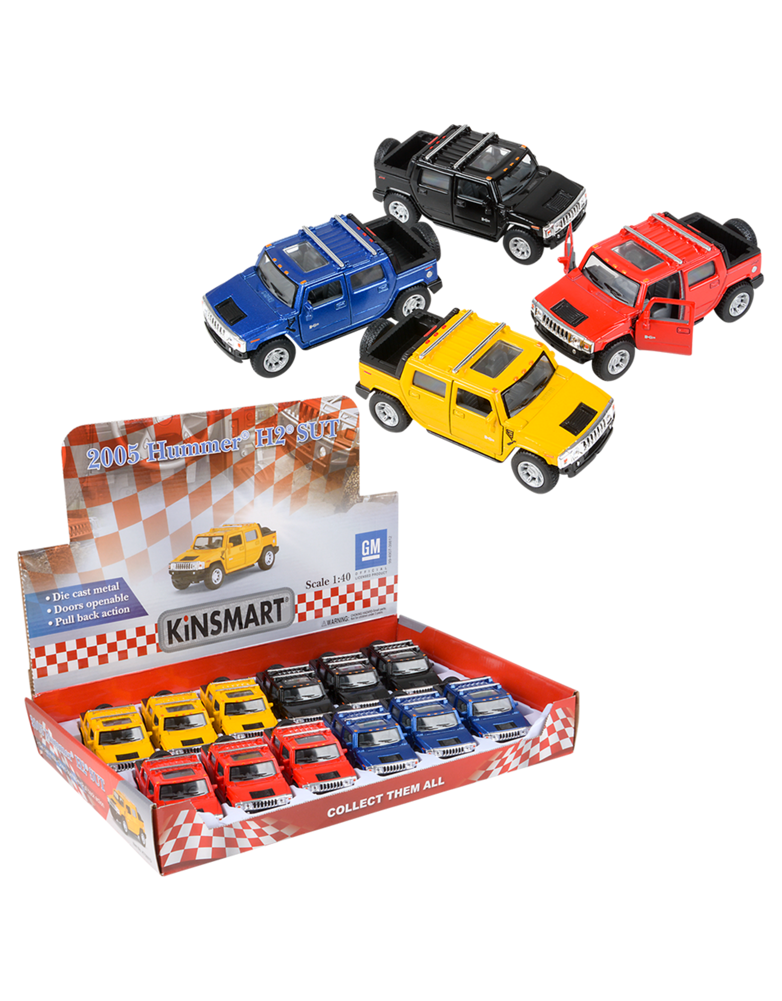 5" Diecast Pull Back Hummer H2