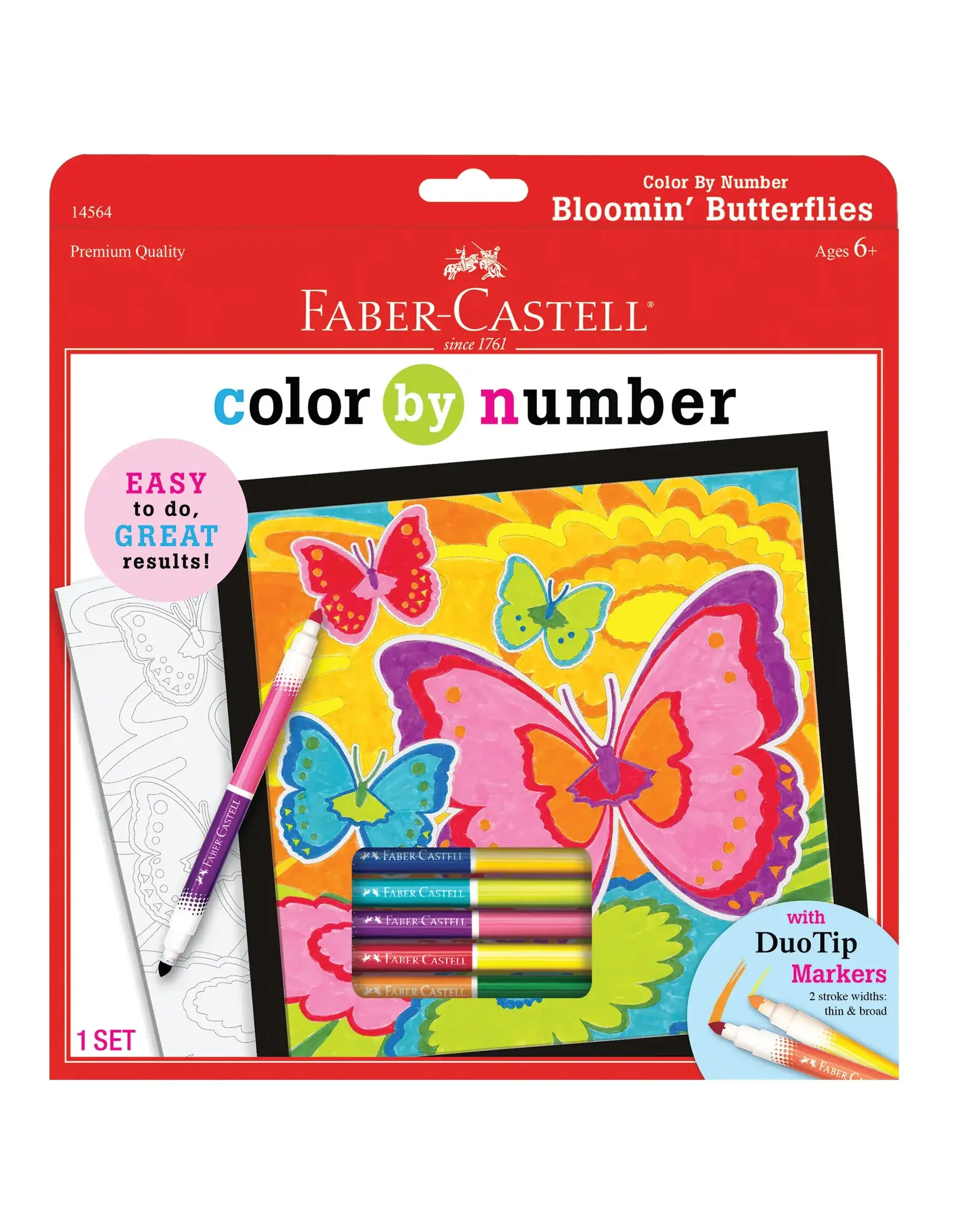 Faber-Castell Color By Number Bloomin' Butterflies