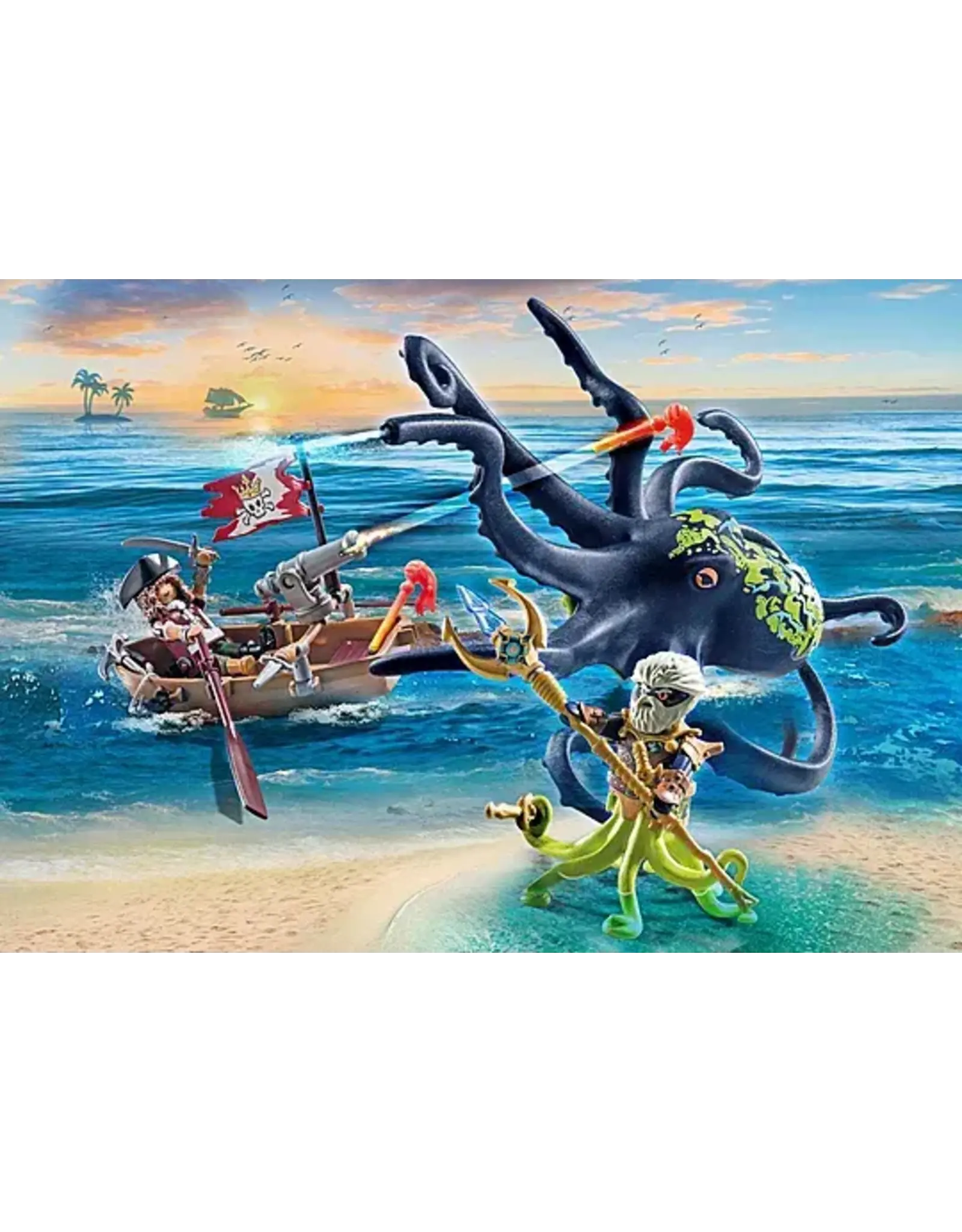 Battle with the Giant Octopus