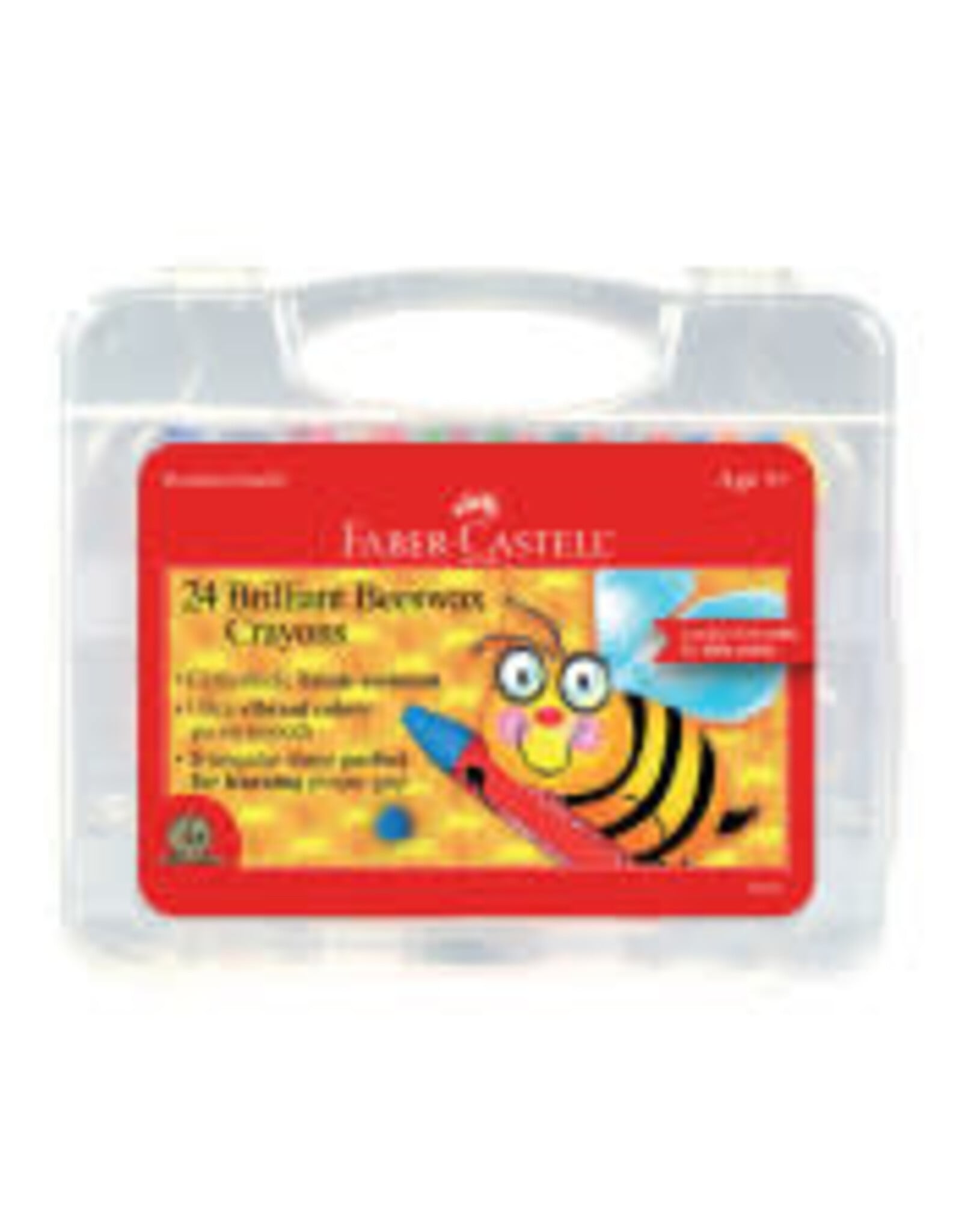 Faber-Castell 24ct Brilliant Beeswax Crayons in Storage Case