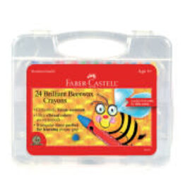 Faber-Castell 24ct Brilliant Beeswax Crayons in Storage Case