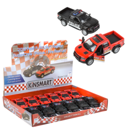 5" Diecast Pull Back F-150 Police & Fire