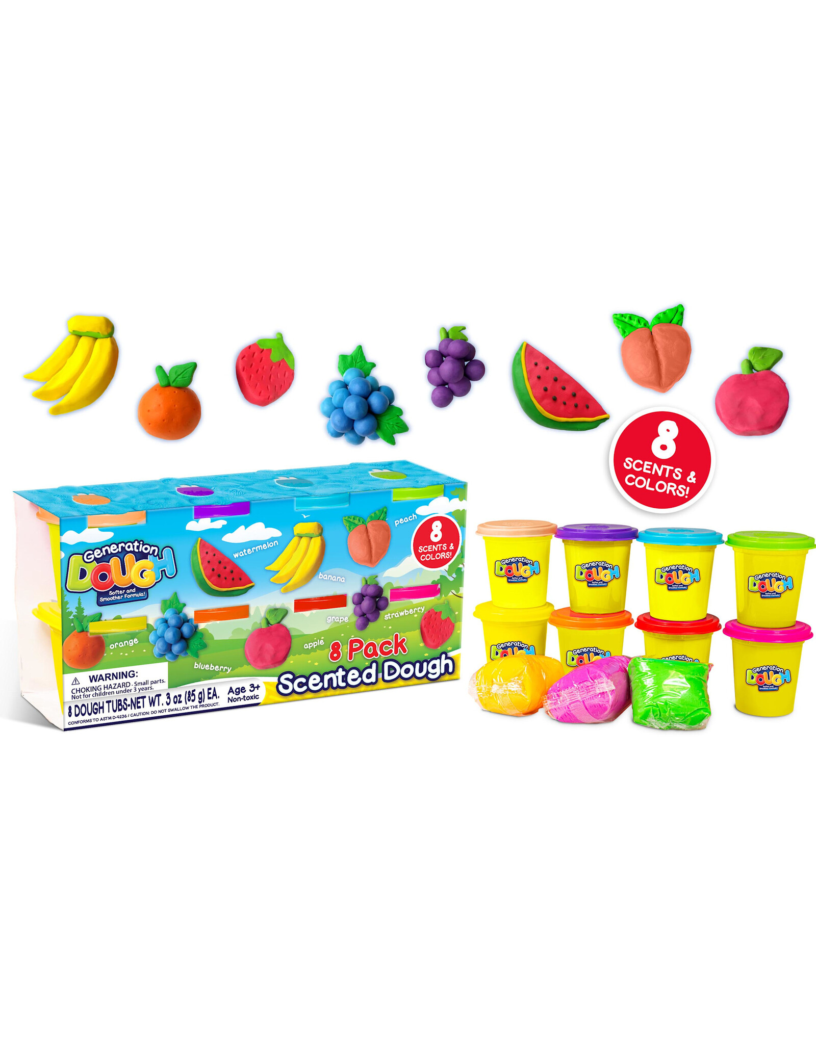 anker 8 Pack Scented Dough Tubs - 3oz