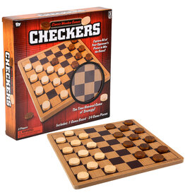 10" Wooden Checkers