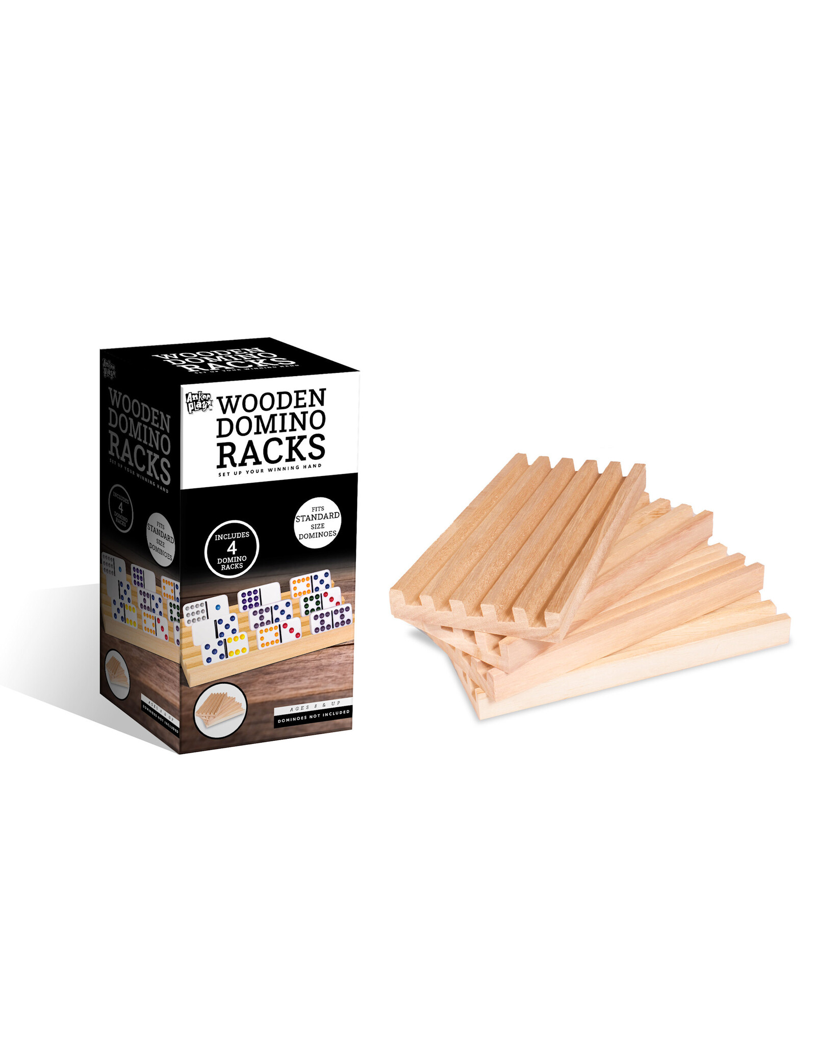 anker Wooden Domino Racks (4 pc)