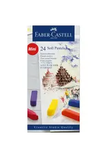 Faber-Castell Soft Pastel Crayon Cardboard box - 24ct (half length)