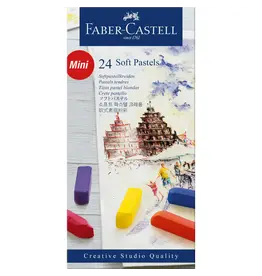 Faber-Castell Soft Pastel Crayon Cardboard box - 24ct (half length)