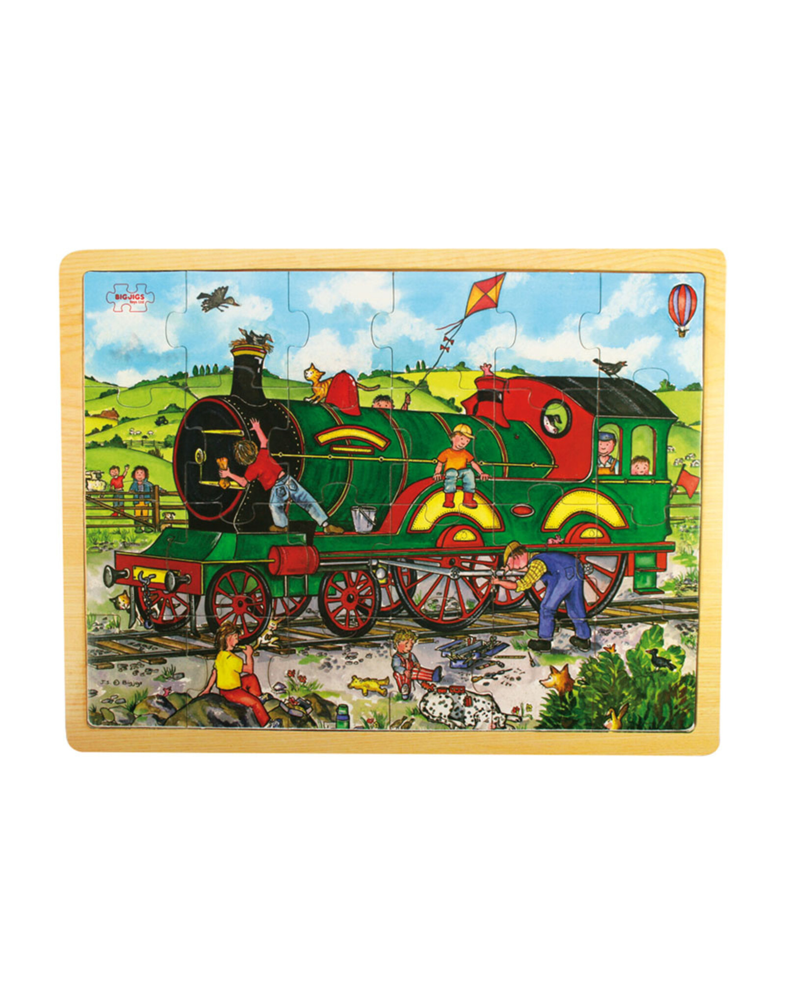 Tray Puzzle Train
