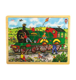 Tray Puzzle Train