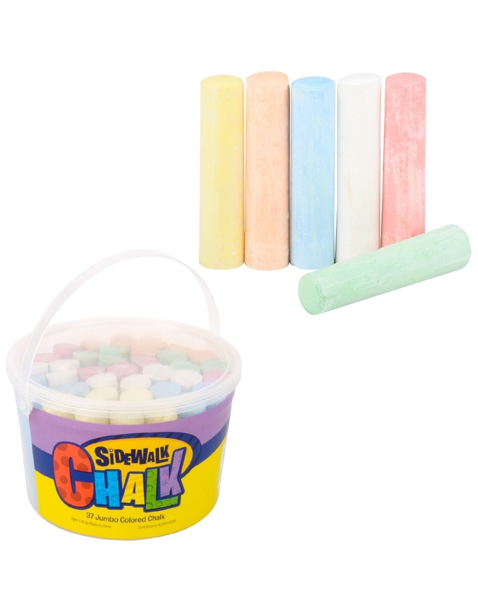 Jumbo Chalk In A Bucket