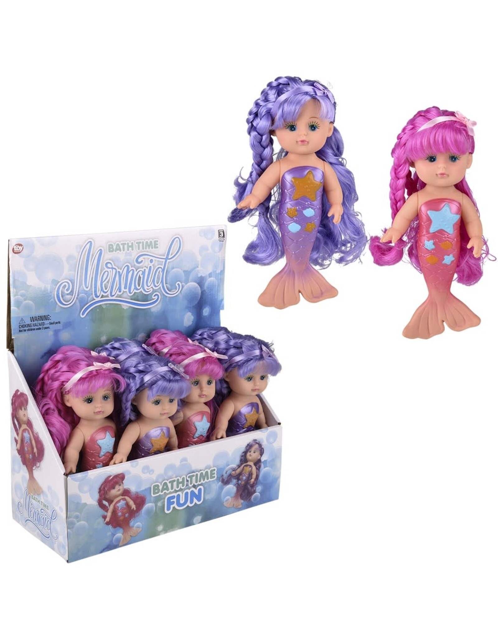 9" Bath Time Mermaid Doll