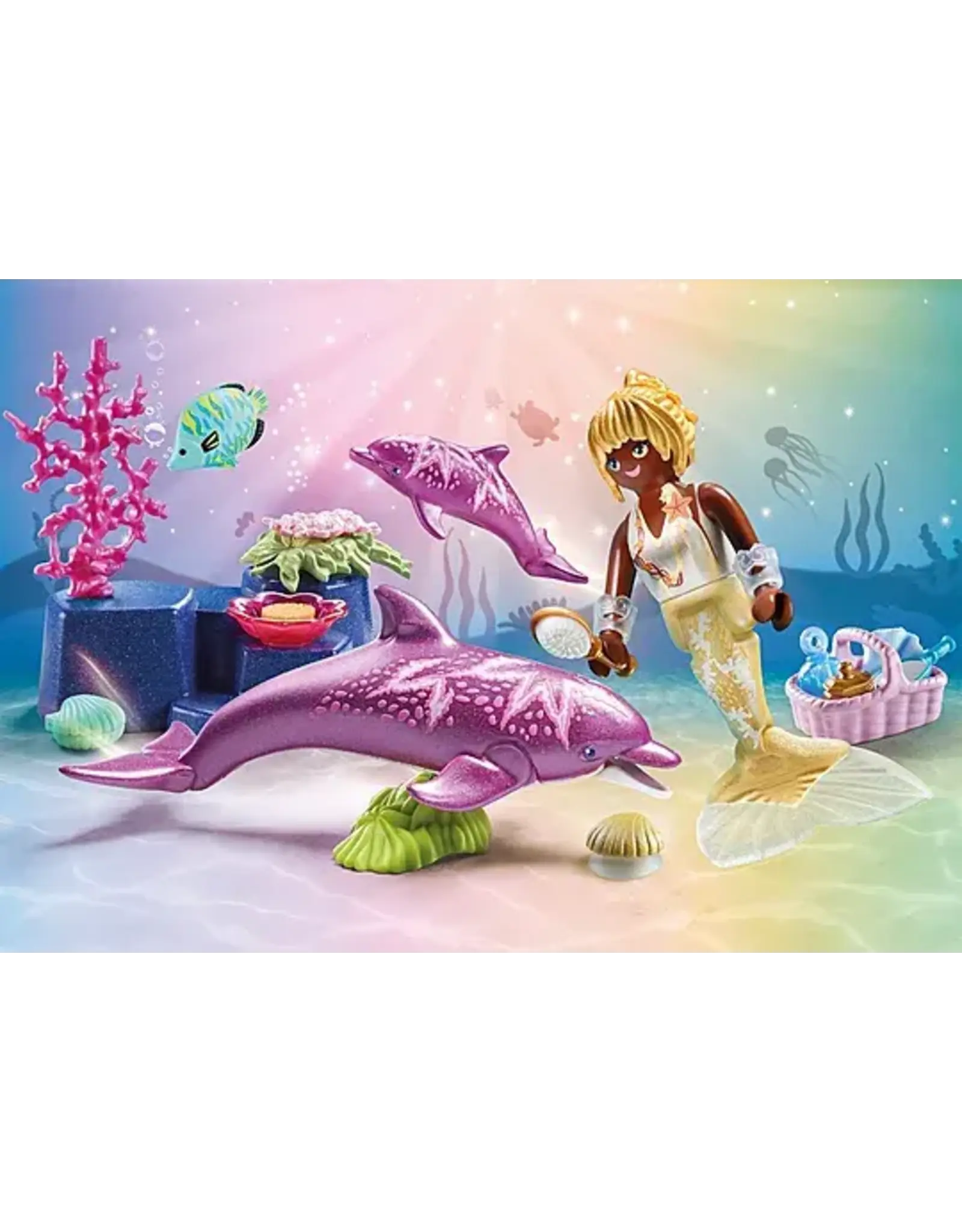 Mermaid with Dolphins