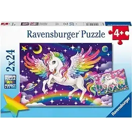 Unicorns & Pegasus 2x24 pc Puzzle