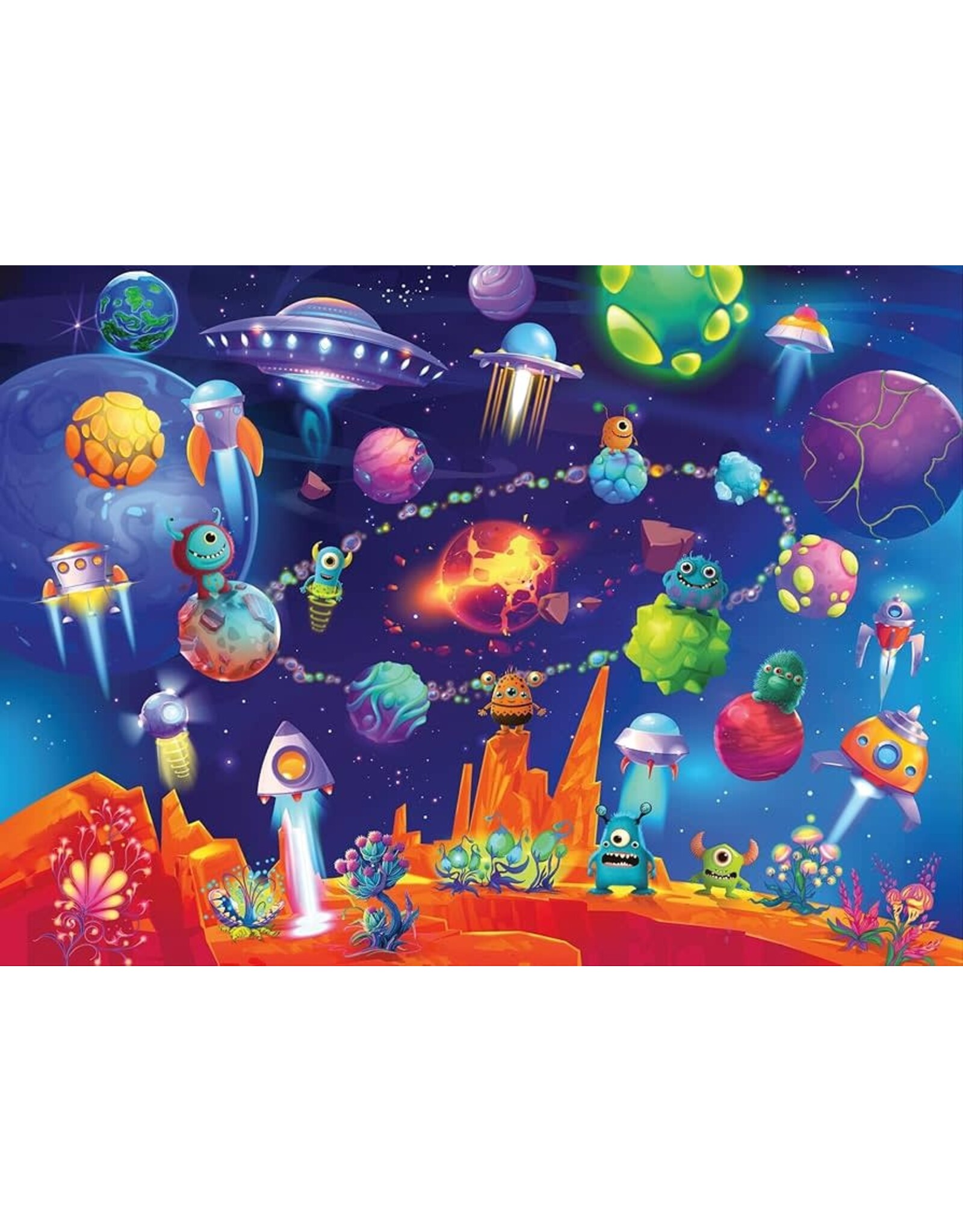 Space Aliens 60 pc Puzzle