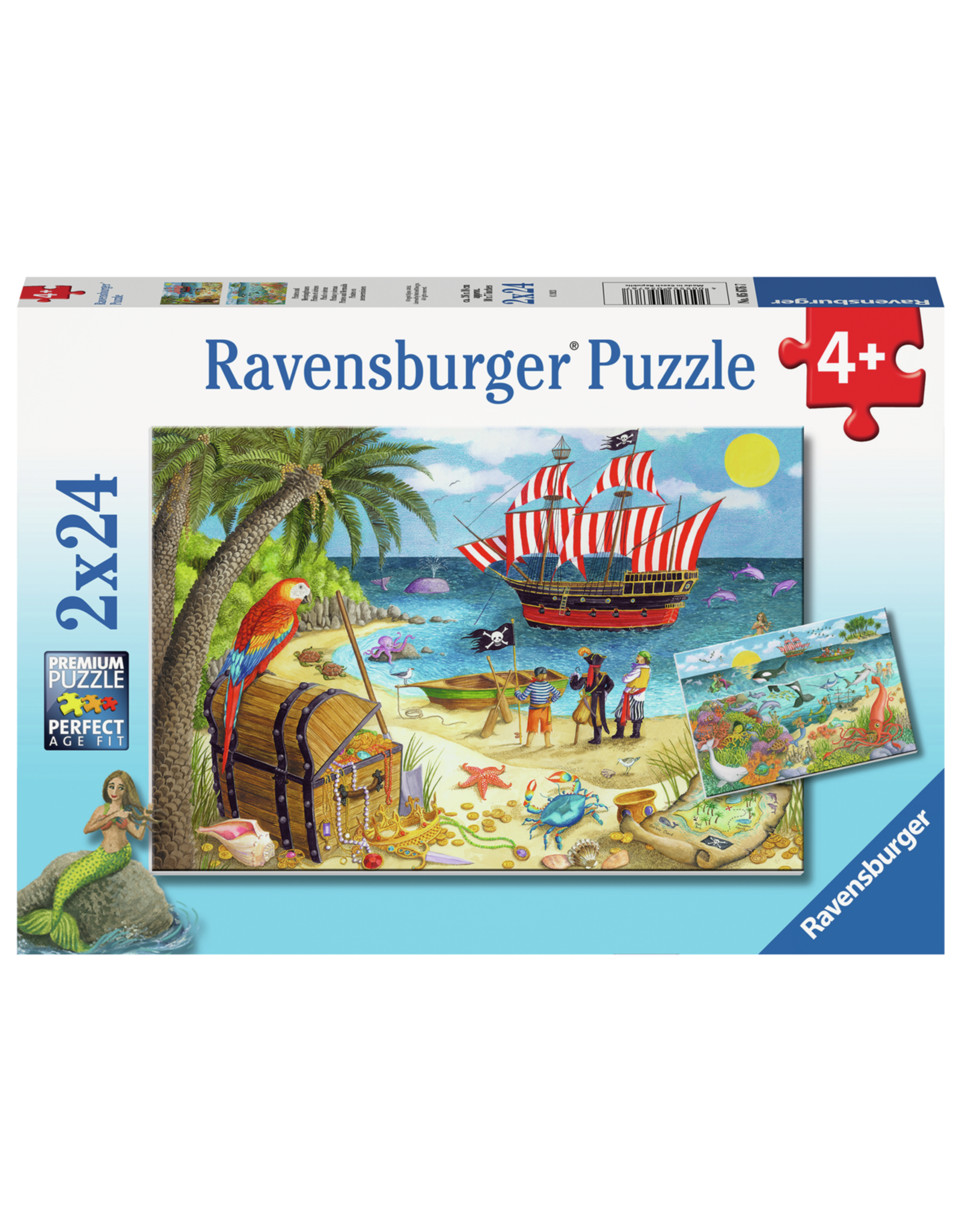Pirates & Mermaids 2x24 pc Puzzle