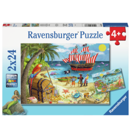 Pirates & Mermaids 2x24 pc Puzzle