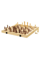16" WOOD FOLDING CHESS SET
