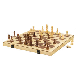 16" WOOD FOLDING CHESS SET