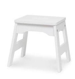 Wooden Stool (one stool): White
